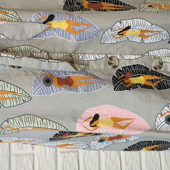 Eva Franco Sunbather  midi skirt Anthropologie Size 2 - Picture 3 of 4